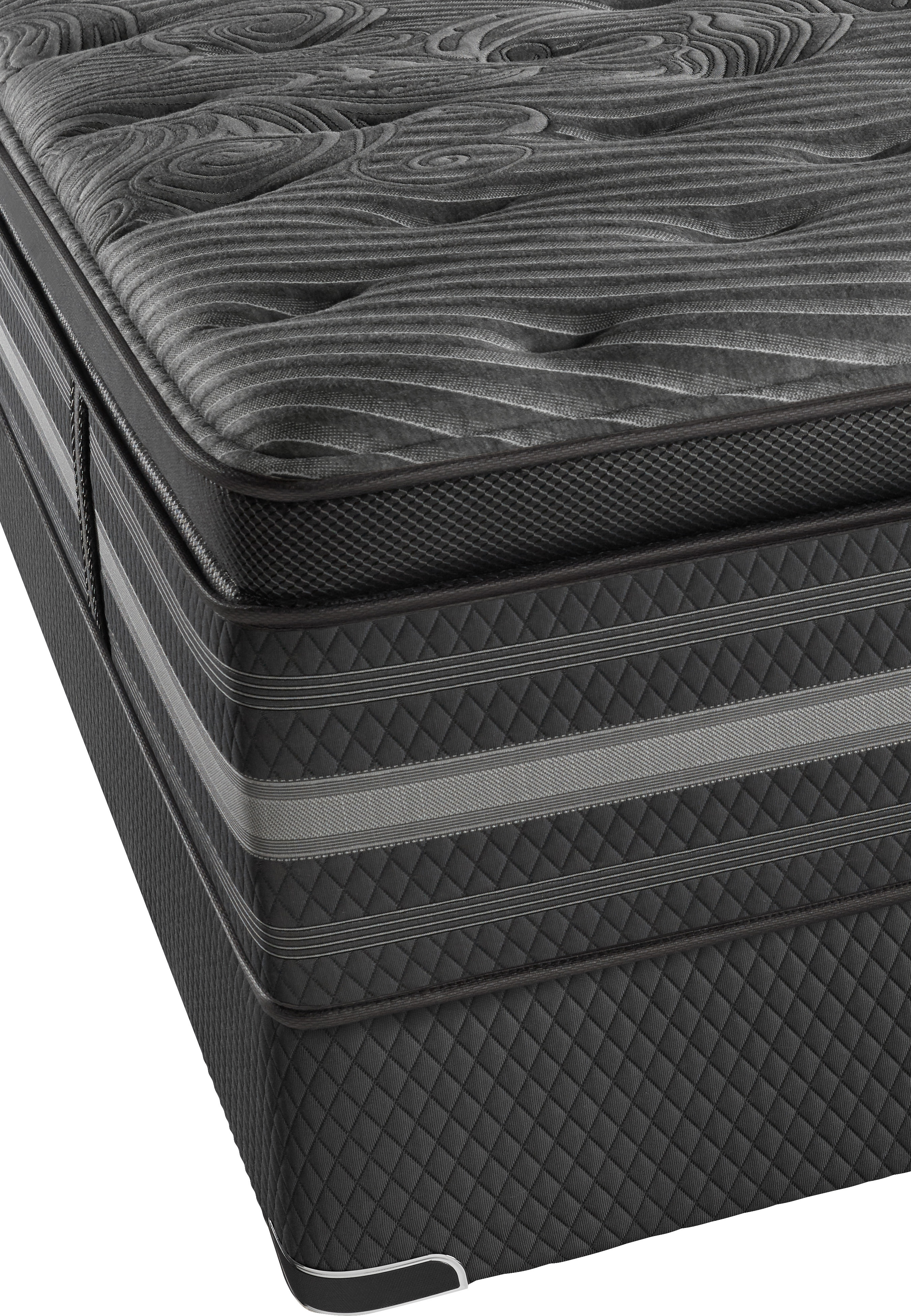 Beautyrest 700600415 1020 Black Natasha Ii Plush Pillowtop Twin