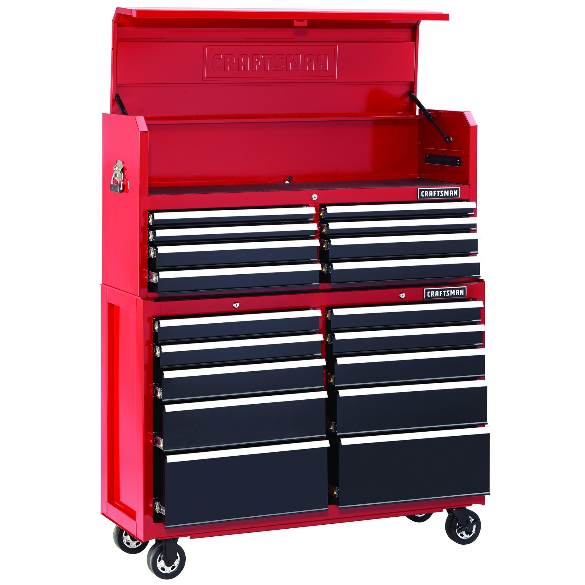 Craftsman 52 Wide 18 Drawer Soft Close Tool Chest And Rolling Cabinet