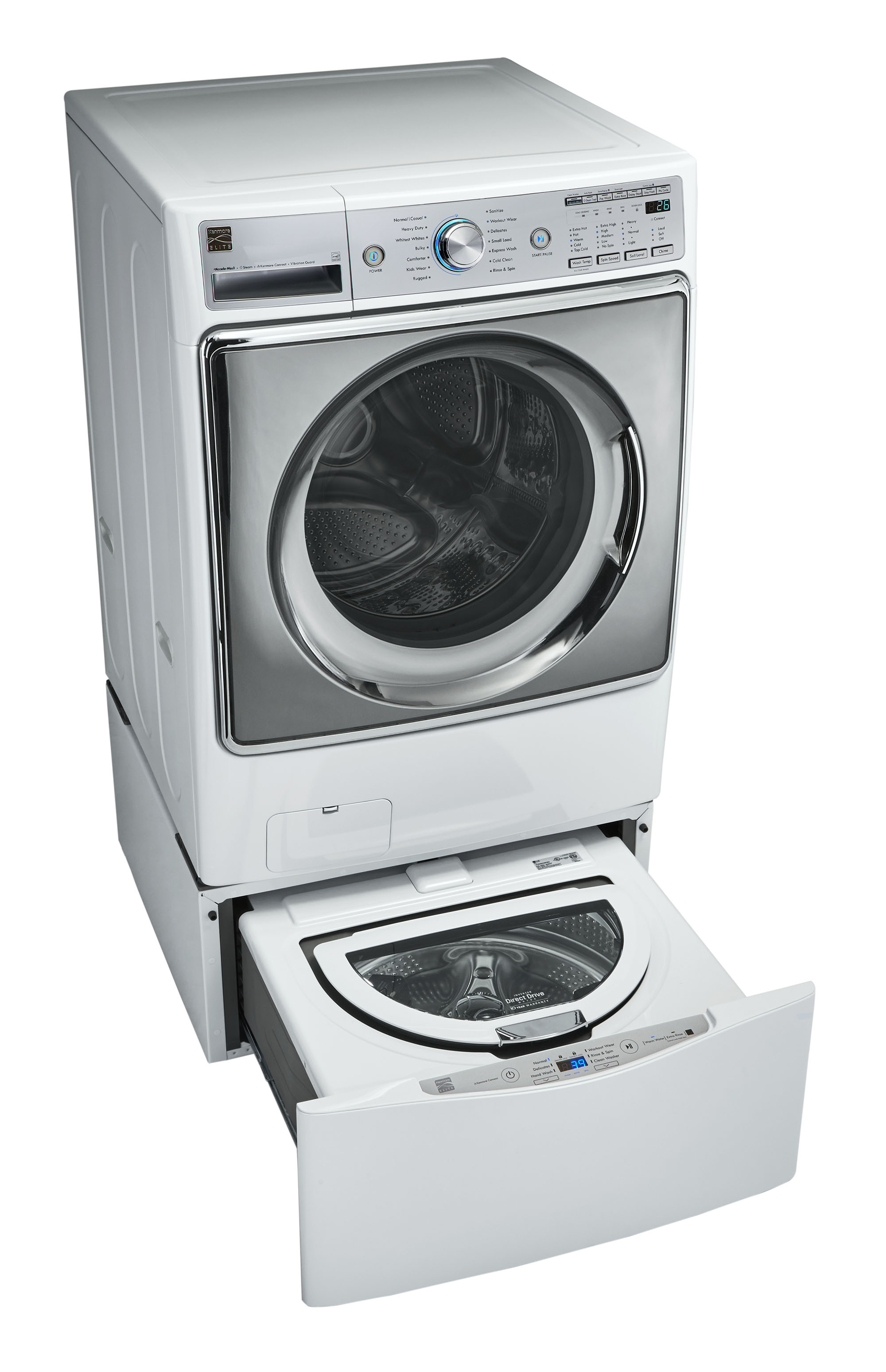 kenmore washer elite pedestal wash laundry wide loads spin same sears cu prod ft
