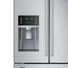 samsung door refrigerator rf28hmedbsr french aa cu ft stainless steel fingertips ice water