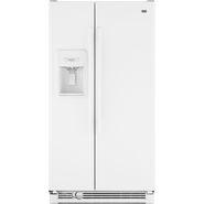 How large is the freezer section in a Maytag side-by-side refrigerator?