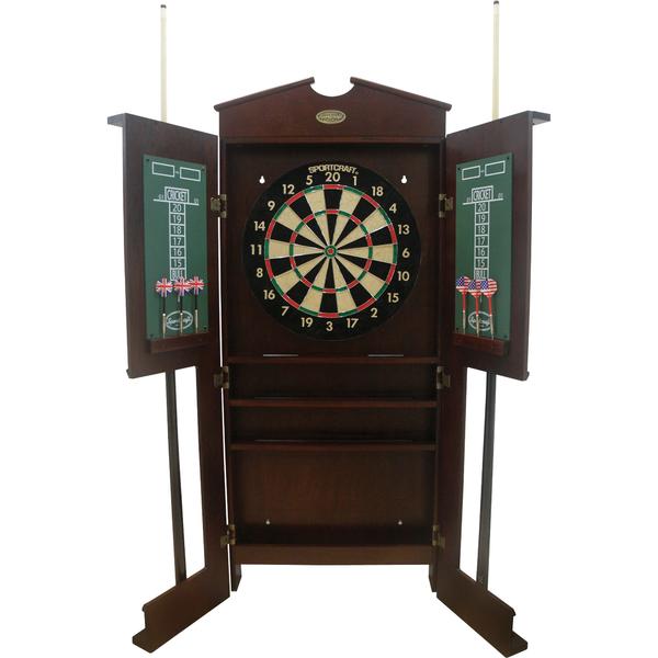 Sportcraft 1132931 8ft Woodcliff Billiard Table with Bonus Dartboard
