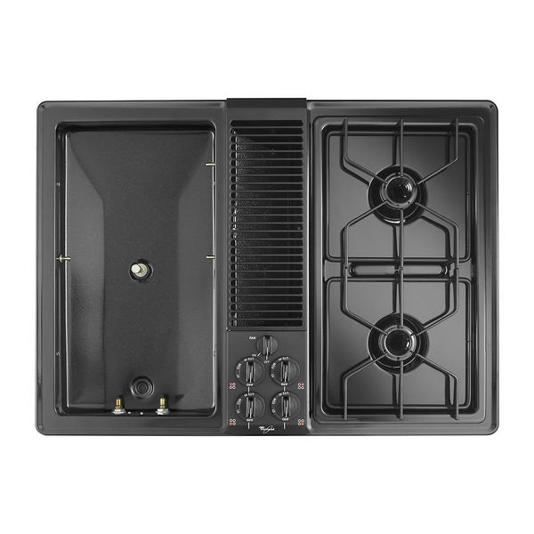 Whirlpool SC8720EDB 30" Gas Modular Downdraft Cooktop w/ 2Burner