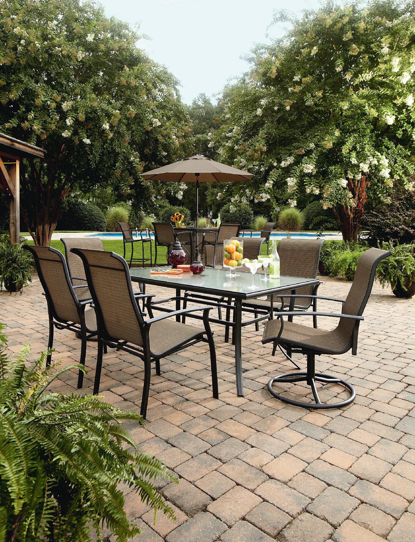 Garden Oasis Harrison 5 Piece Bar Set Outdoor Living Patio