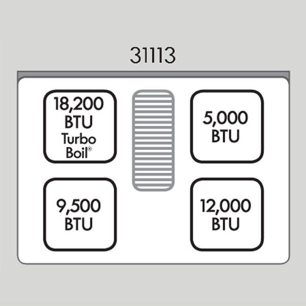 Kenmore Elite 31113 30 Gas Downdraft Cooktop Stainless Steel