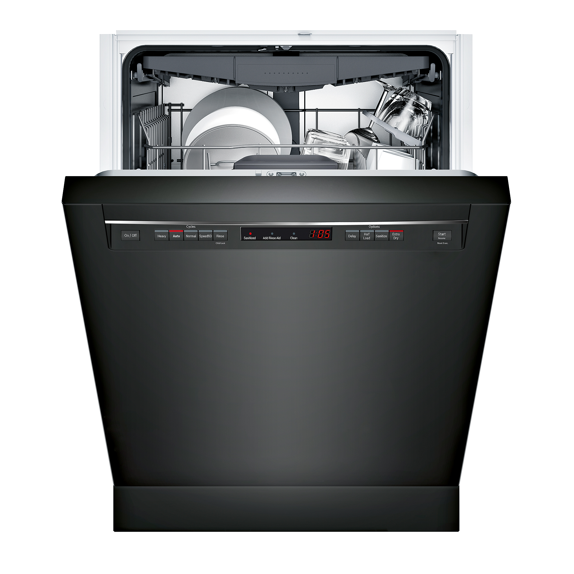 Bosch Shem63w56n 24 300 Series Built In Dishwasher W Recessed