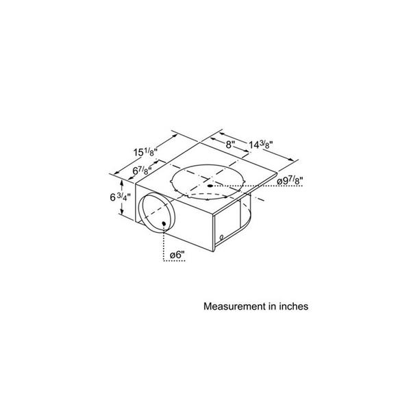 Bosch DHG601DUC 600 CFM Integral Blower Downdraft Ventilation Sears