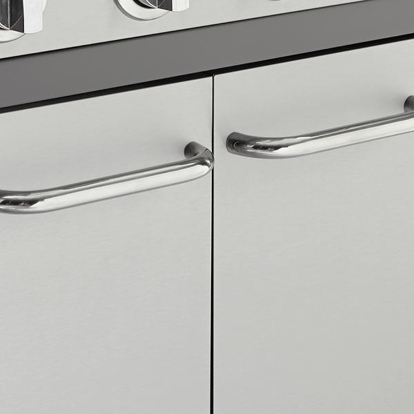 kenmore 4 burner gas grill with storage stainless steel