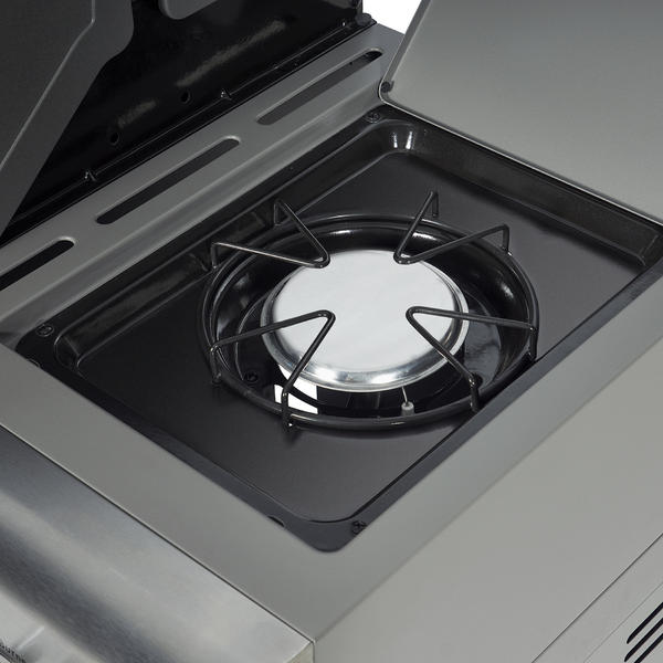 kenmore 4 burner gas grill with storage stainless steel