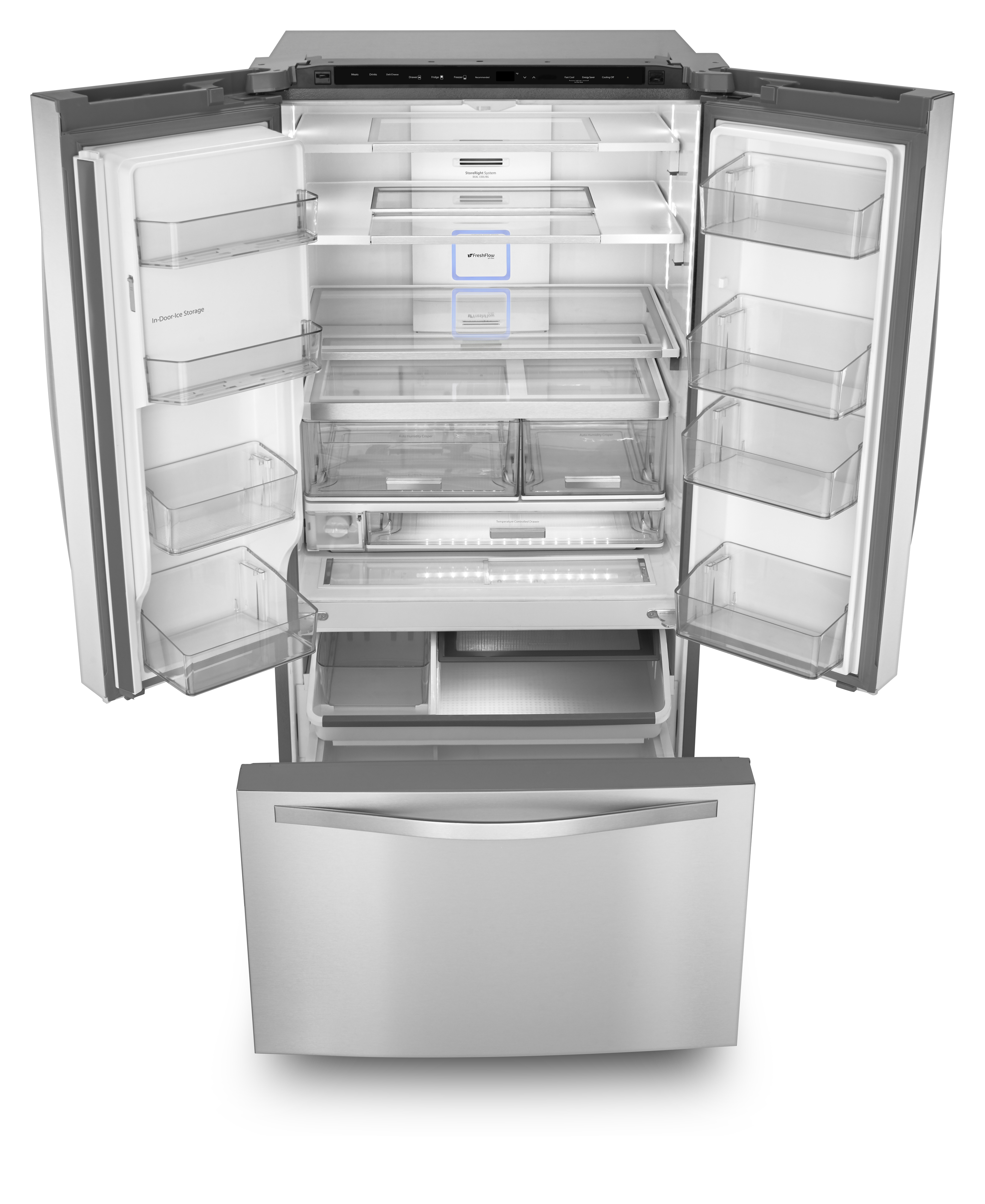 Whirlpool - WRF993FIFM - 32 cu. ft. French Door Refrigerator w/Infinity  Slide Shelf – Monochromatic Stainless Steel | Sears Outlet