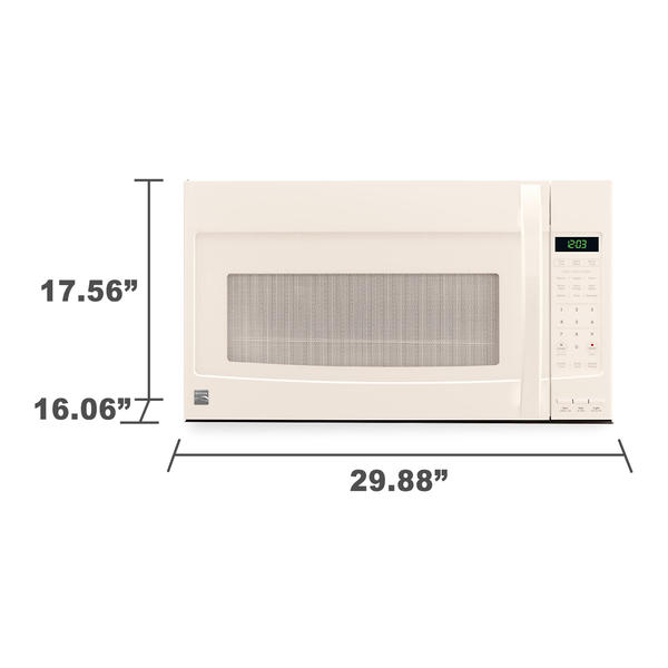 Kenmore 80354 2 1 Cu Ft Over The Range Microwave Bisque