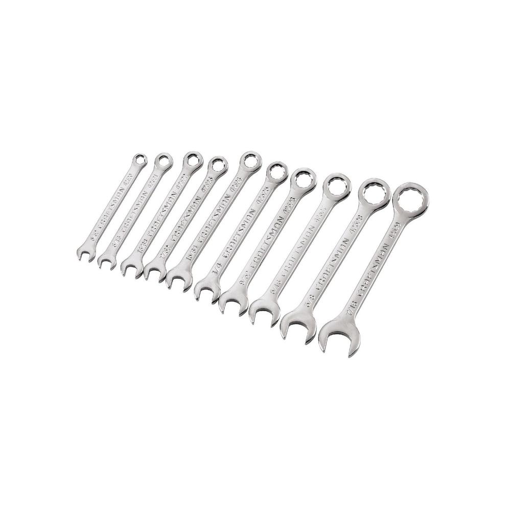 Craftsman 10pc Midget Combination Wrench Set SAE 42319 for sale online 