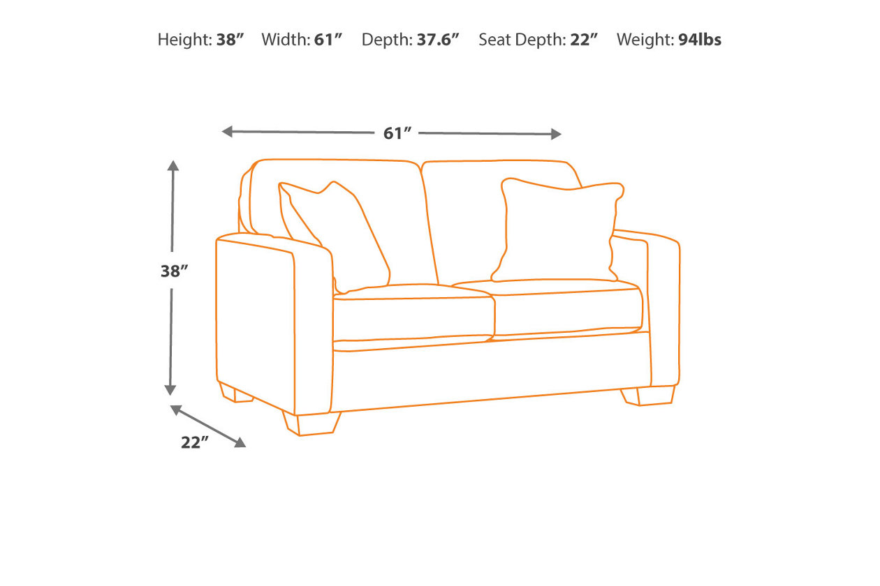 Signature Design By Ashley Alenya Loveseat Quarts