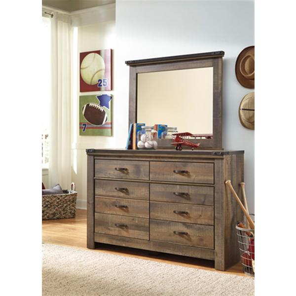 Signature Design By Ashley Trinell Youth Dresser With Mirror