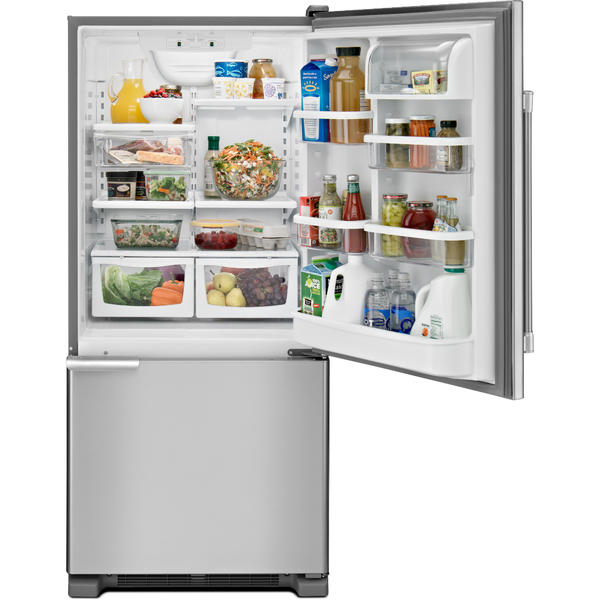 Maytag MBF1953DEM 19 cu. ft. Single Door Bottom Freezer Refrigerator ...