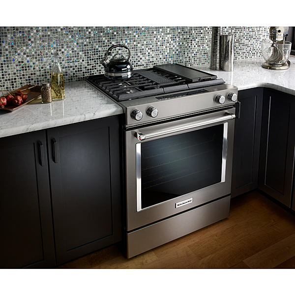 KitchenAid KSDG950ESS 6.4 cu. ft. 4Burner Downdraft Dual Fuel Range