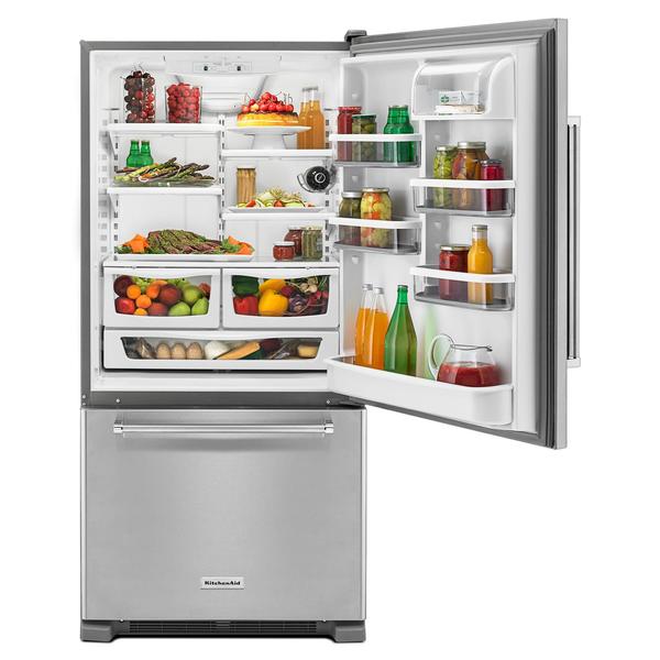 KitchenAid KRBR102ESS 22 cu. ft. Bottom Mount Refrigerator Stainless