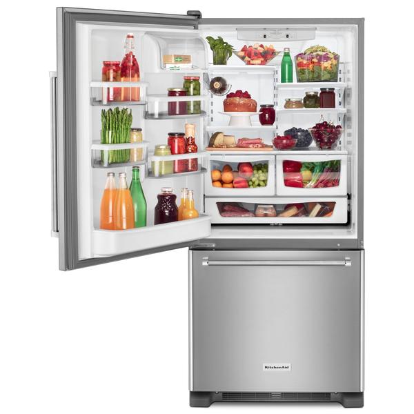 KitchenAid KRBL109ESS 19 cu. ft. Bottom Mount Refrigerator Stainless