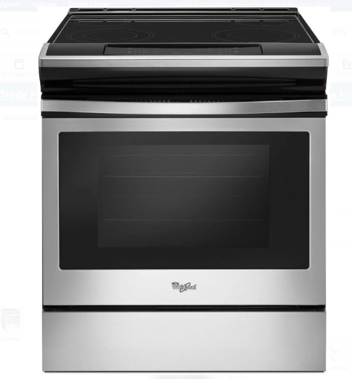 Whirlpool WEEA25H0HZ0 Electric Slide-In Range