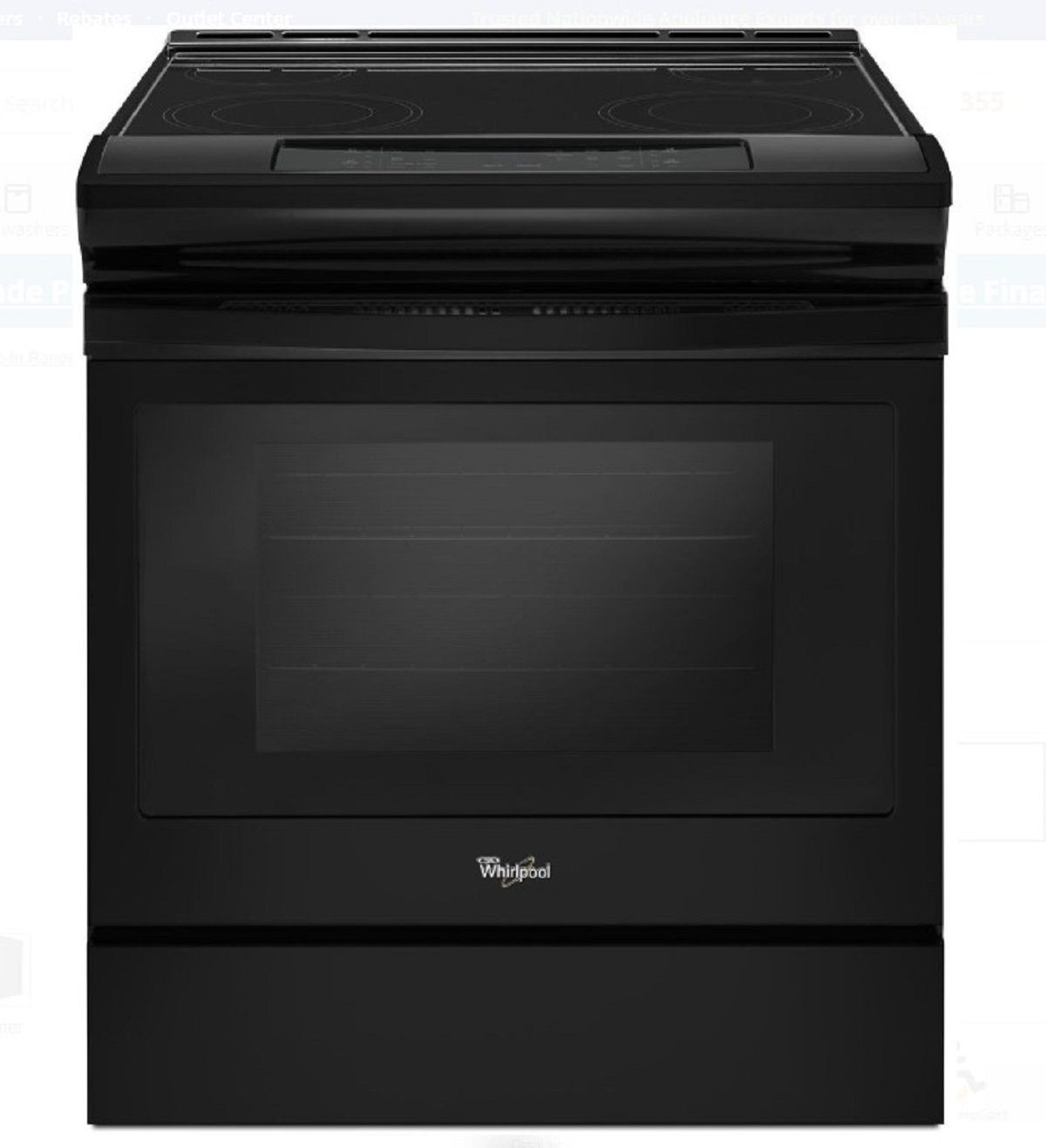 Whirlpool WEE510SAGB0 Electric Slide-In Range