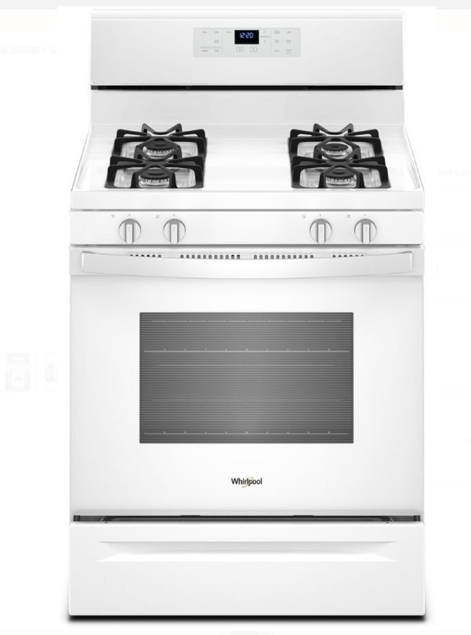Whirlpool WFG510S0HW1 Free Standing Gas Range
