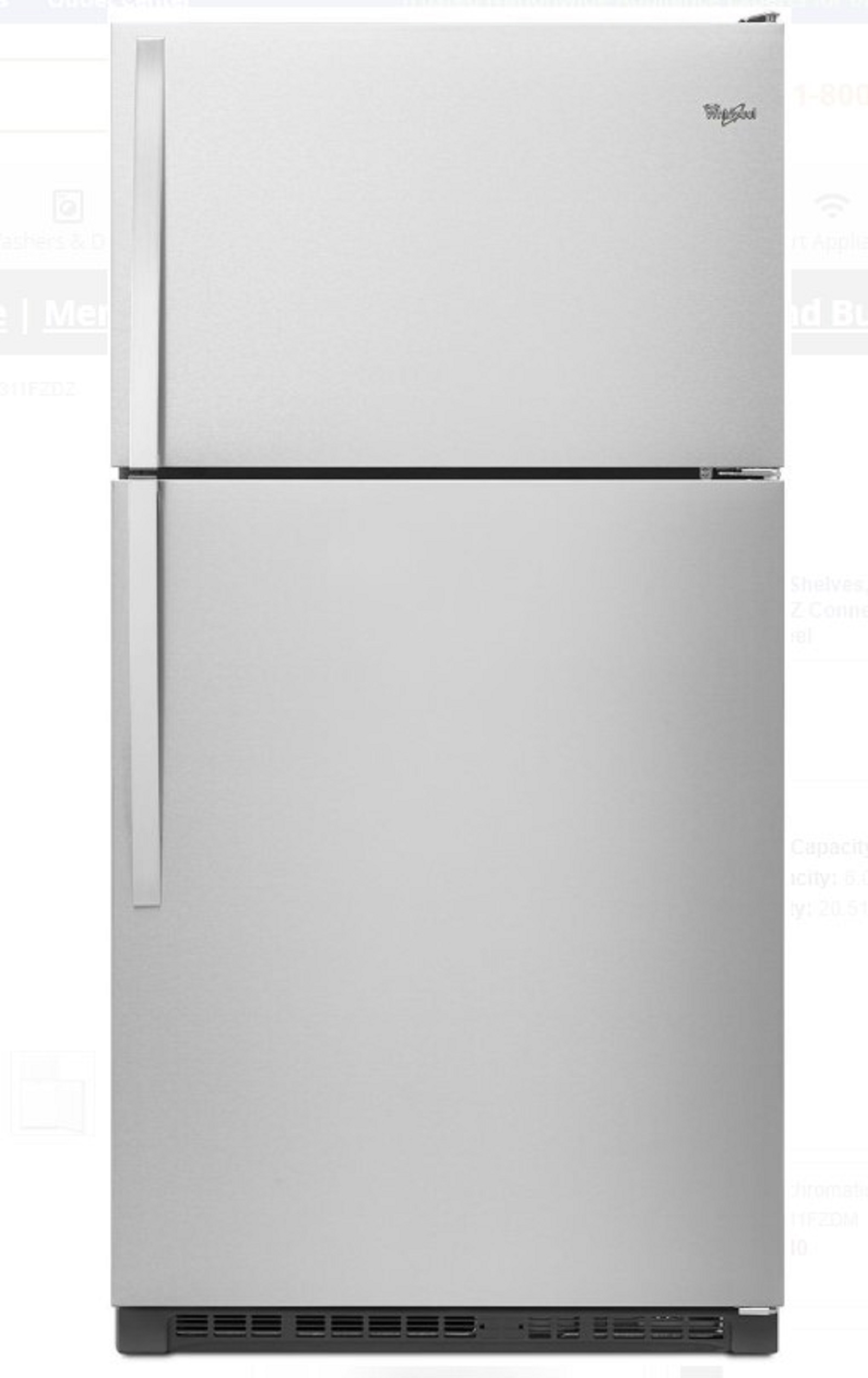 Whirlpool WRT311FZDZ00 Top-Mount Refrigerator