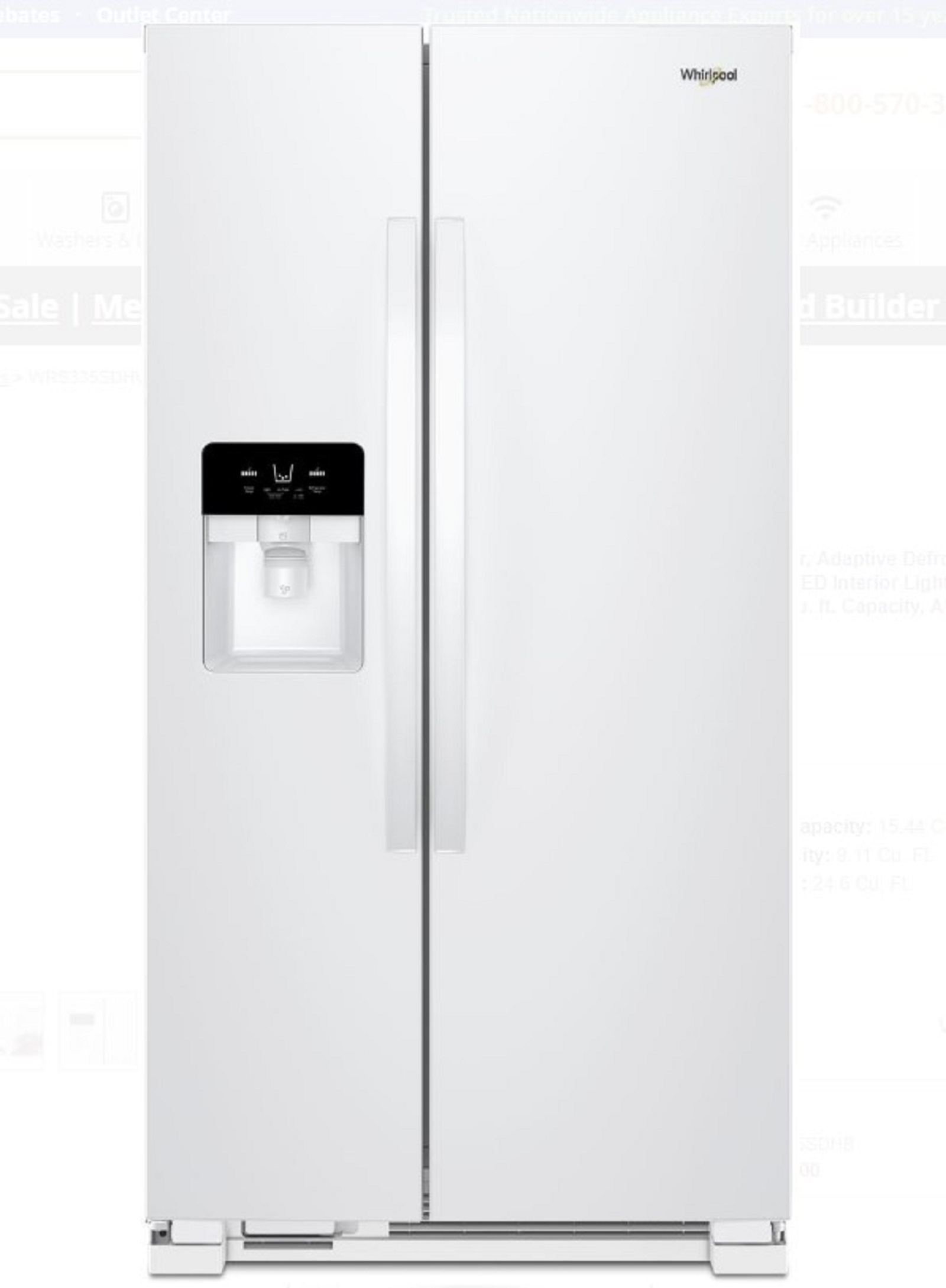 Whirlpool WRS335SDHW00 Refrigerator