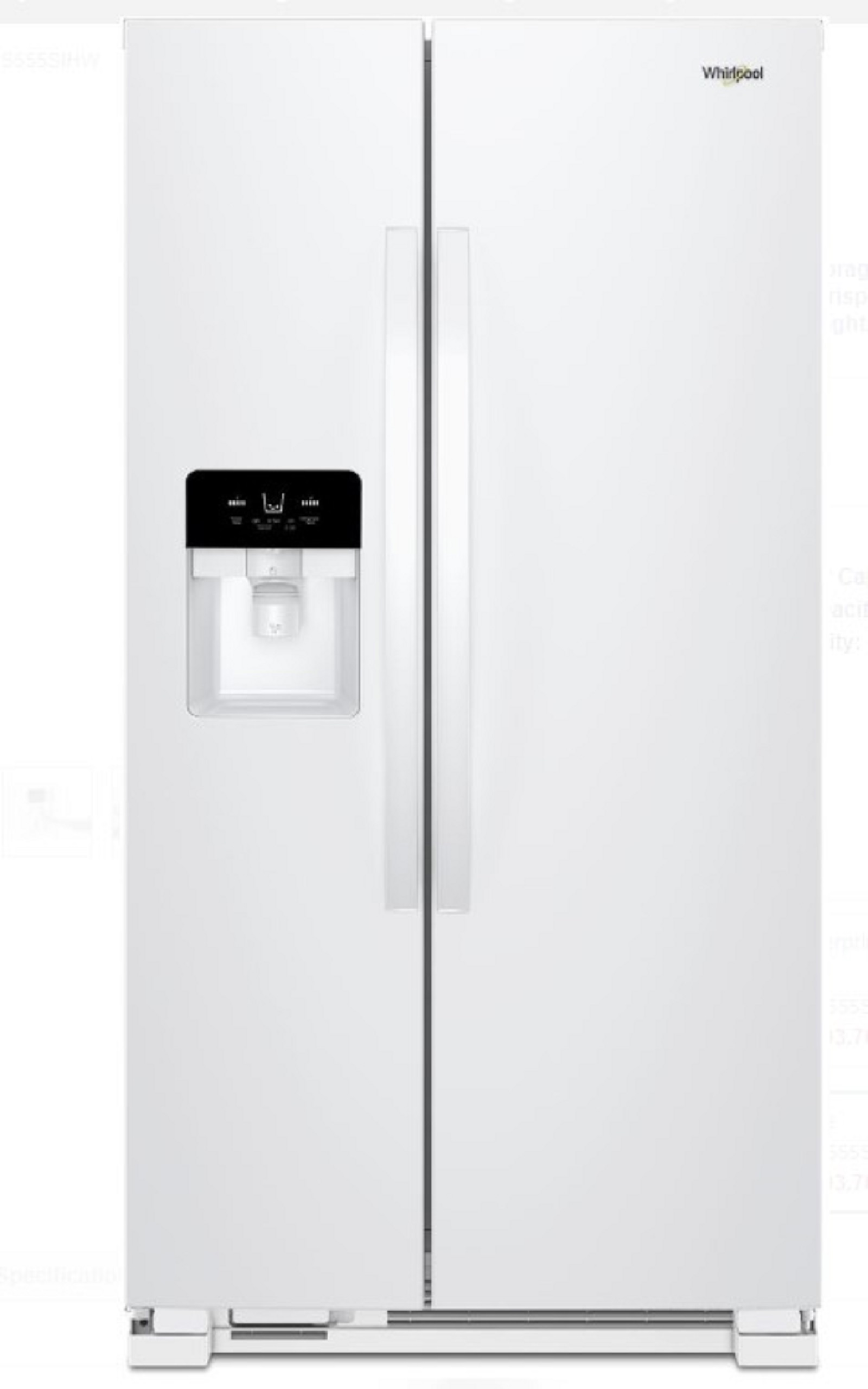 Whirlpool WRS555SIHW00 Side-By-Side Refrigerator