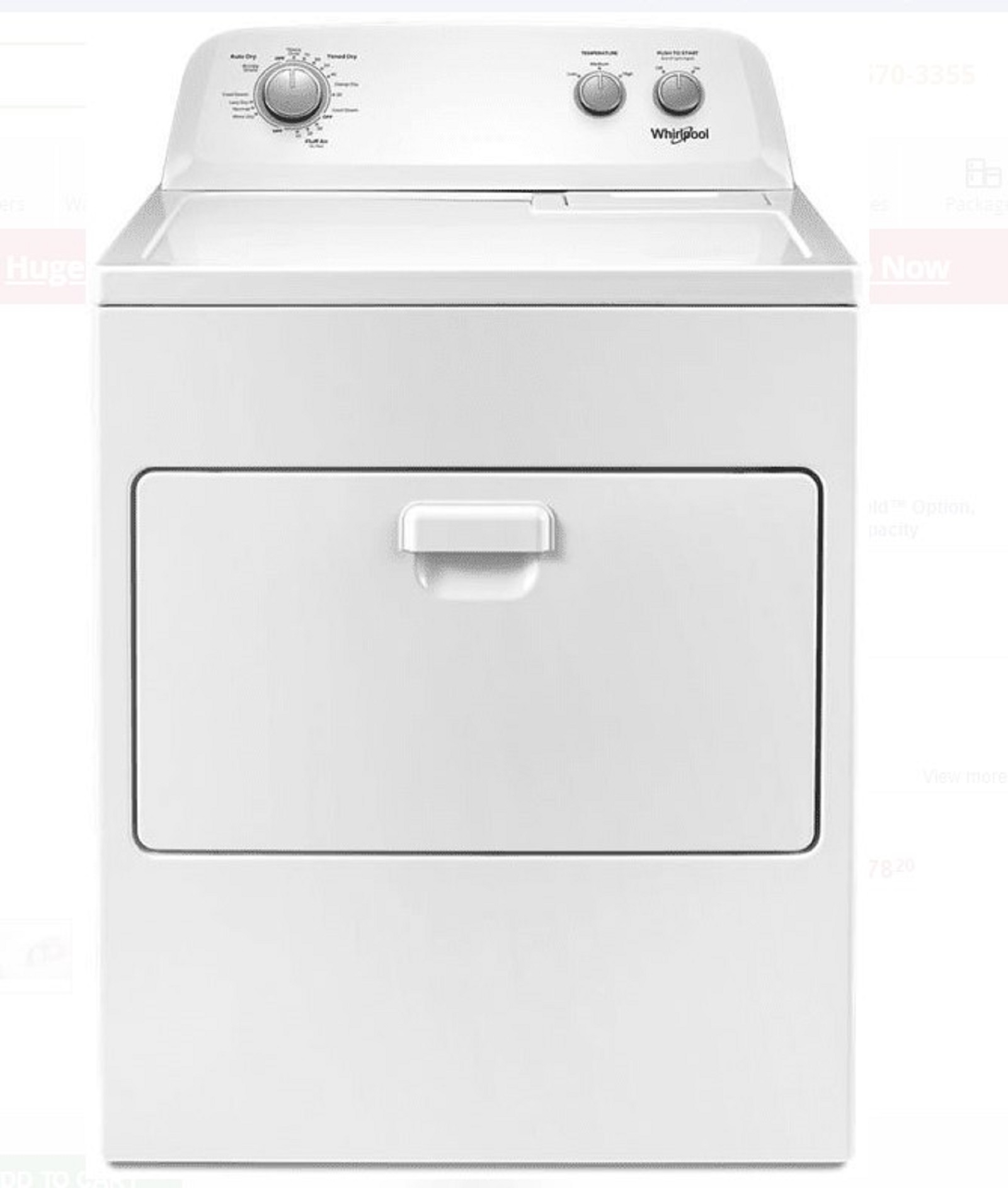 Whirlpool WGD4850HW0 Dryer