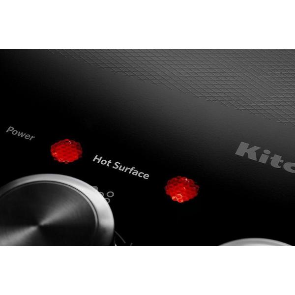 KitchenAid KCES556HSS 36" Black Stainless Steel Electric Cooktop with 5