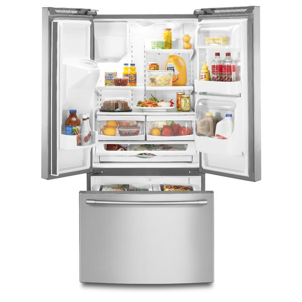 Maytag Mfi2269frz 33 Inch Wide French Door Refrigerator With Beverage Chiller™ Compartment 22