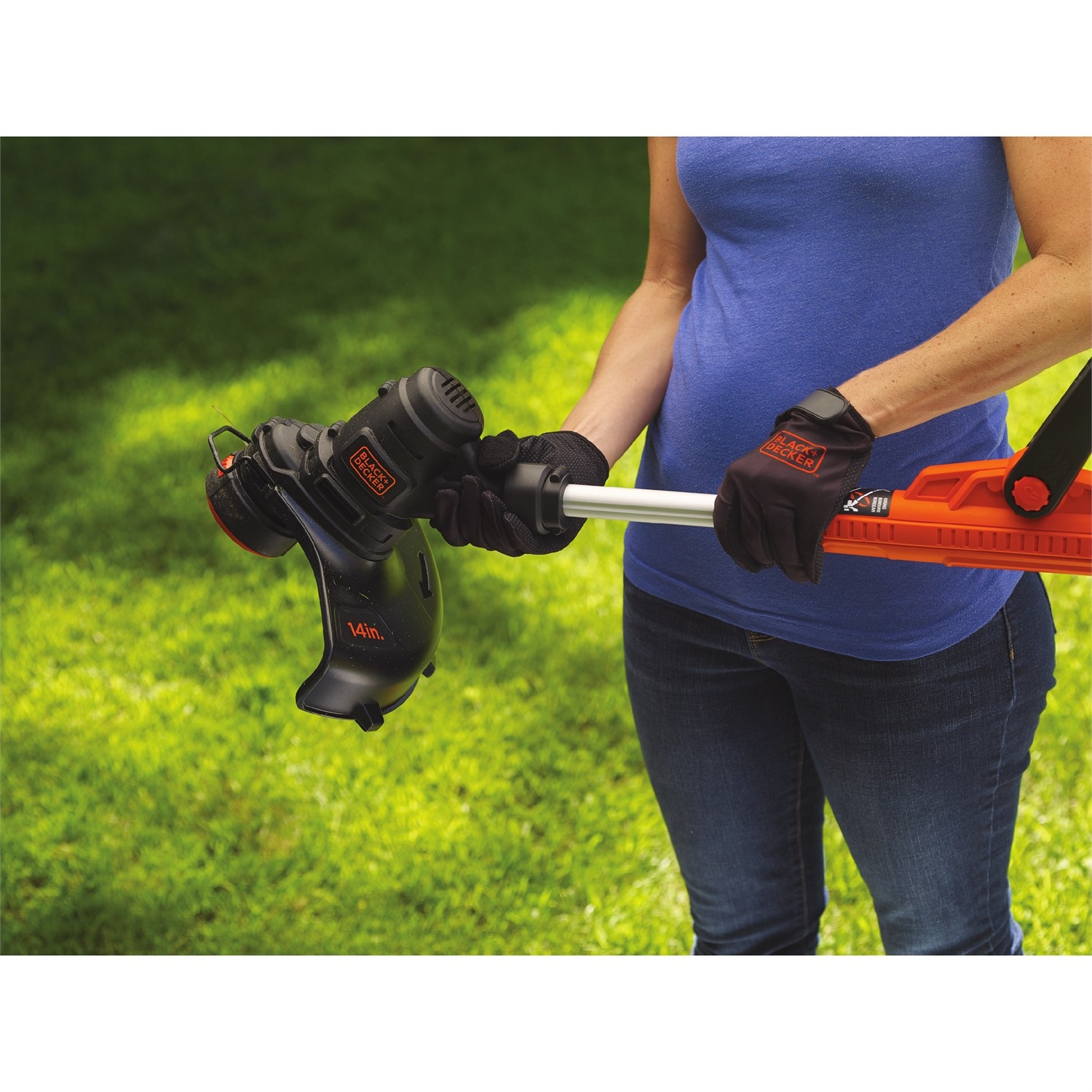 black and decker 14 inch corded string trimmer