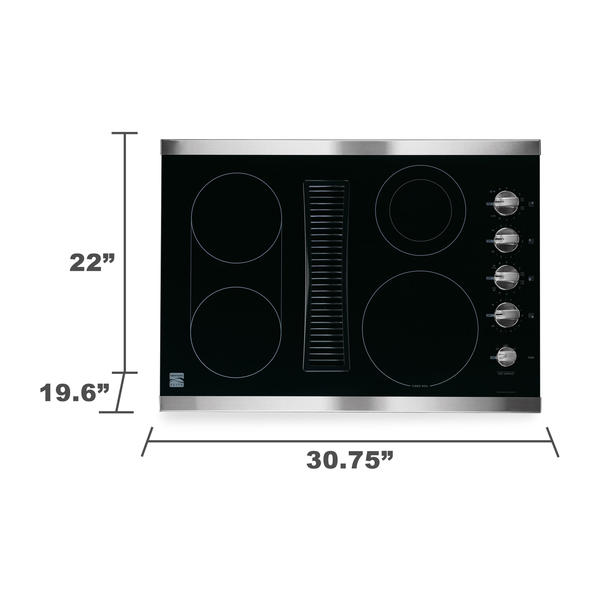 Kenmore Elite 44113 30 Downdraft Electric Cooktop Stainless