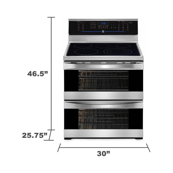 Kenmore Elite 97723 7.2 cu. ft. Double-Oven Electric Range - Stainless ...