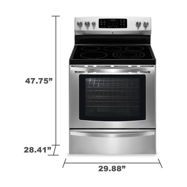 Kenmore 94243 5 8 Cu Ft Electric Range W True Convection