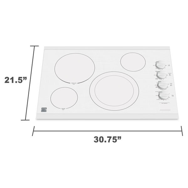 Kenmore Elite 45112 30 Electric Cooktop White Sears Hometown