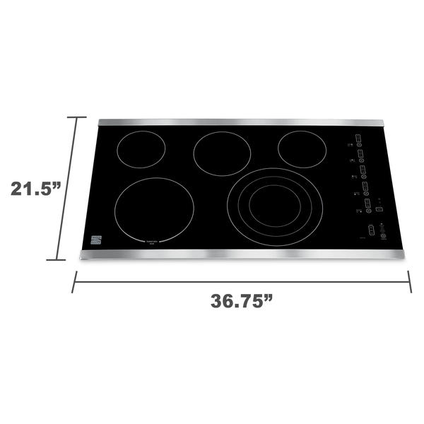 Kenmore Elite 45413 36 Electric Cooktop Stainless Steel Sears