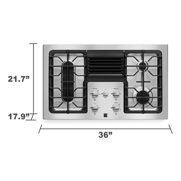 Kenmore Elite 31123 36 Downdraft Gas Cooktop Stainless Steel