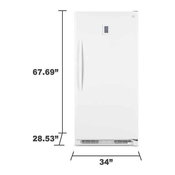 Kenmore Elite 27702 16 6 Cu Ft Upright Freezer White Sears Home