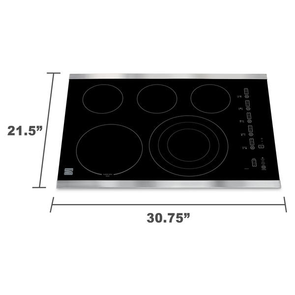 Kenmore Elite 45313 30" Electric Cooktop Stainless Steel Sears