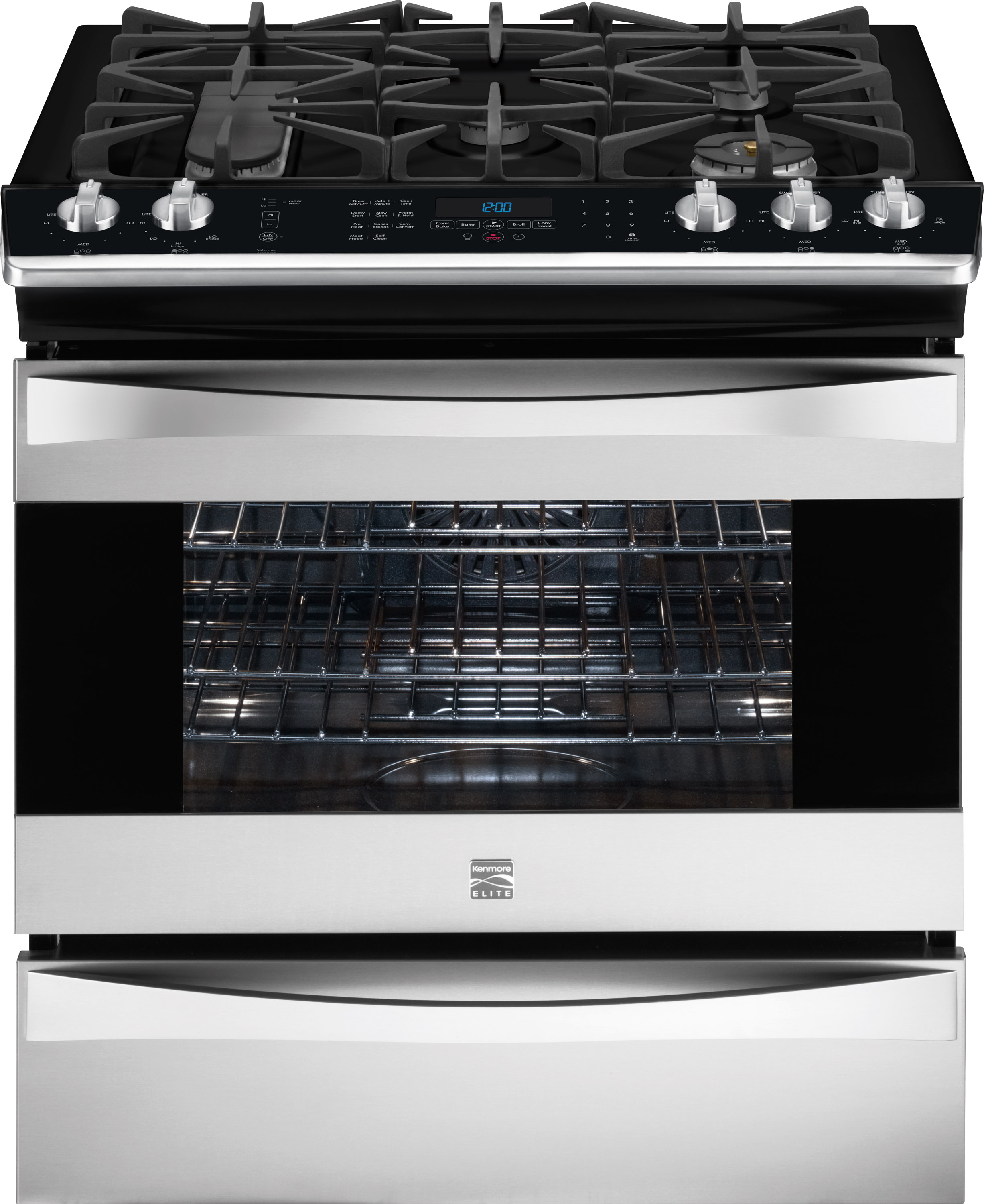 Kenmore Elite 79042753511 Dual-Fuel Slide-In Range