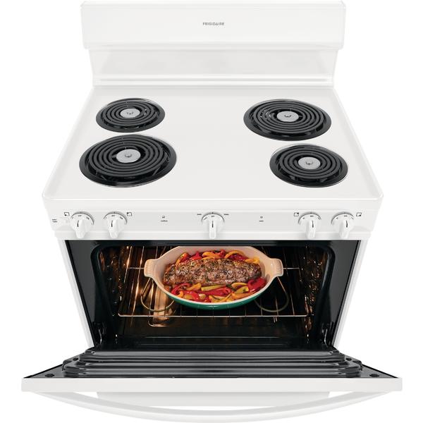 Frigidaire FFEF3010UW 30" Front Control Freestanding Electric Coil Range White Sears