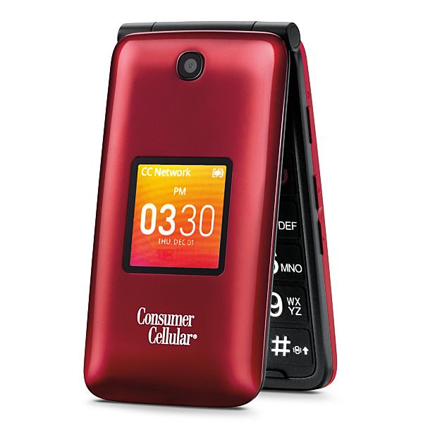 Consumer Cellular GO-FLIP-RED Go Flip Cell Phone - Red | Sears Hometown ...