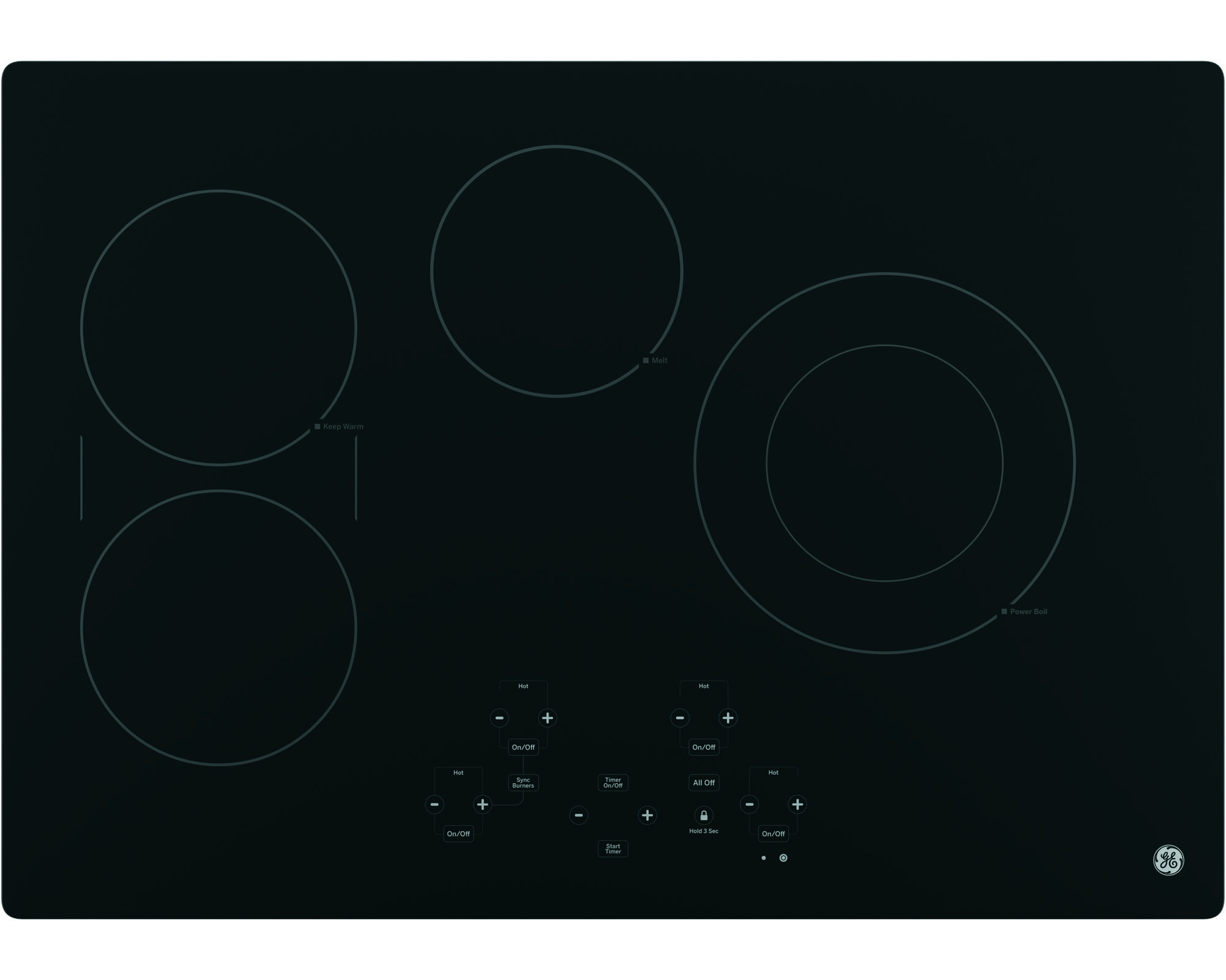GE JP5030DJ2BB Electric Cooktop