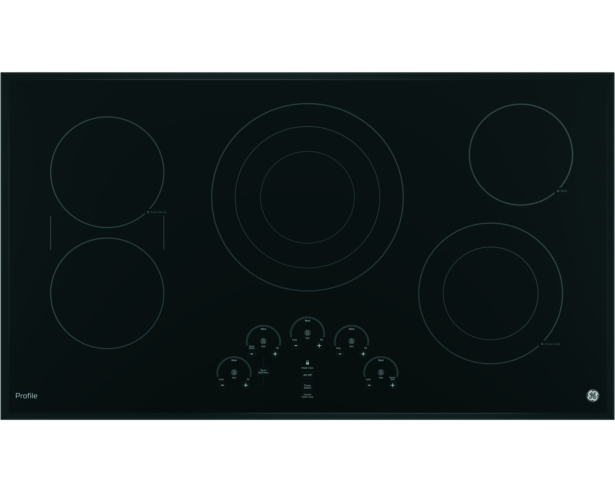 GE PP9036DJ2BB Electric Cooktop