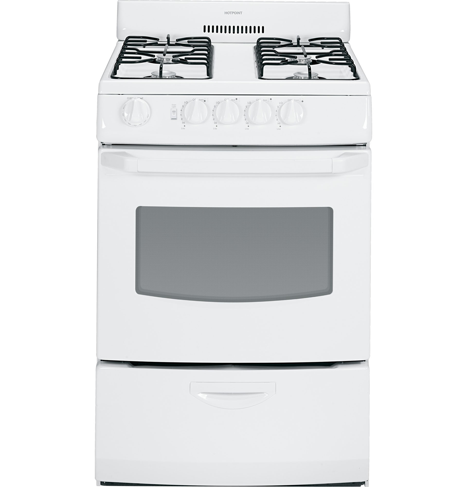 Hotpoint RGA824DED1WW Gas Range