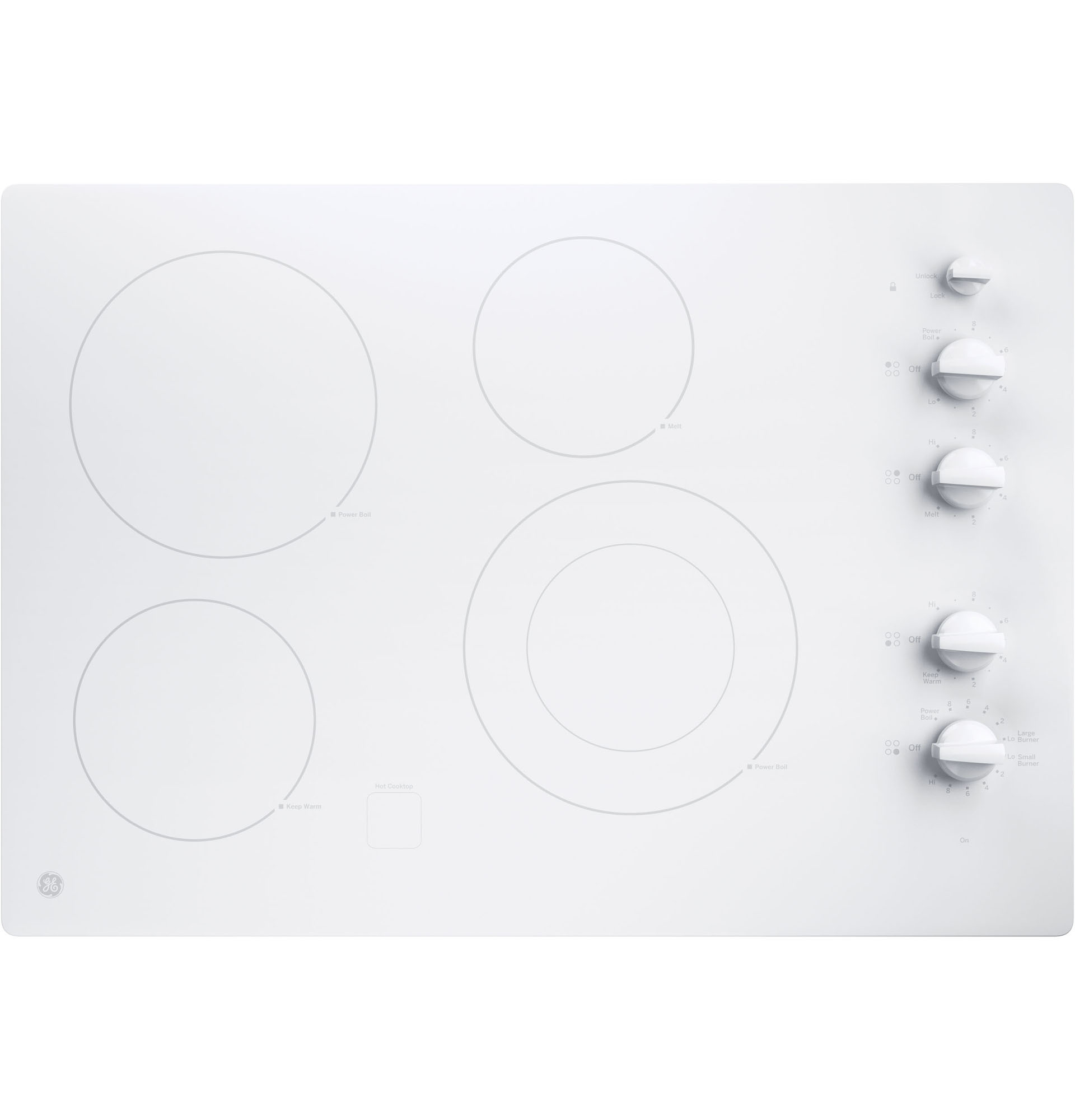 GE JP3530TJ2WW Electric Cooktop