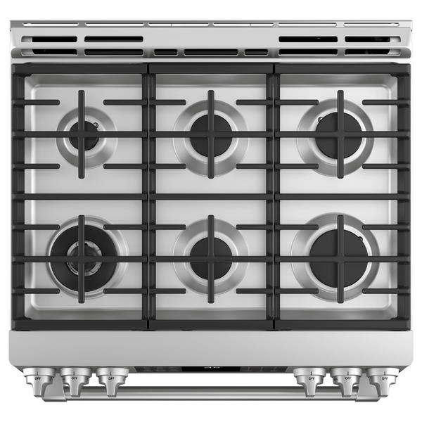 Ge Cafe Series C2s986selss 30 Slide In Dual Fuel Gas Range W