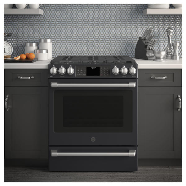 Ge Cafe Cgs986eelds Series Cgs986eelds 30 Slide In Gas Range W
