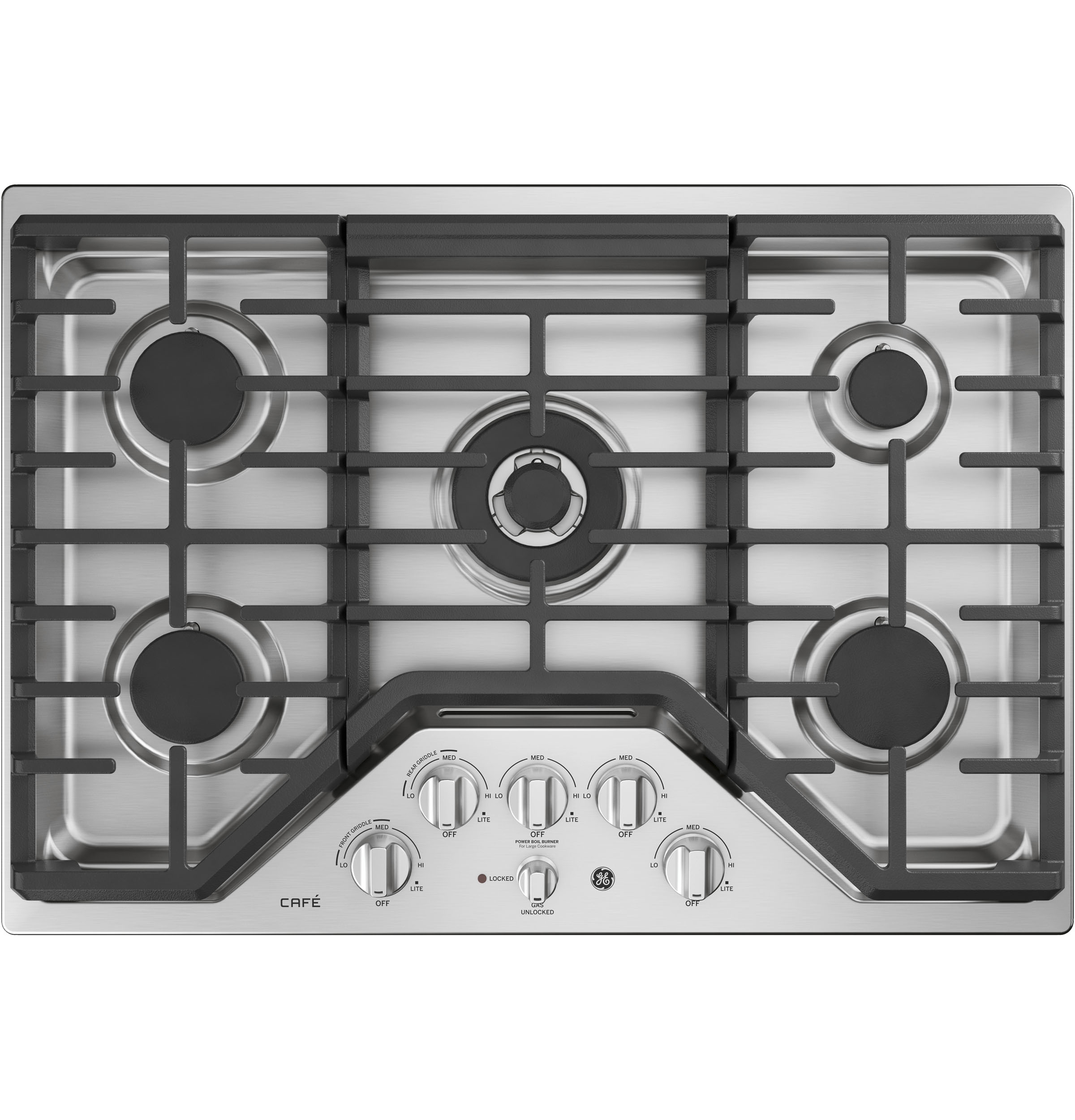 GE CGP9530SL1SS Gas Cooktop